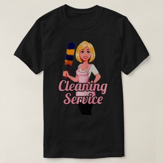 Frauen reinigen Lady Housekeeping Karriere Frau Ho T-Shirt (Design vorne)