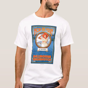 Frauen-Reitfähre - Bellingham, Washington T-Shirt
