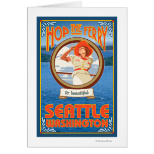 Frauen-Reitfähre - Seattle, Washington