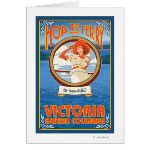 Frauen-Reitfähre - Victoria, BC Kanada