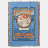 Frauen-Reitfähre - Victoria, BC Kanada Decke (Vorderseite Vertikal)