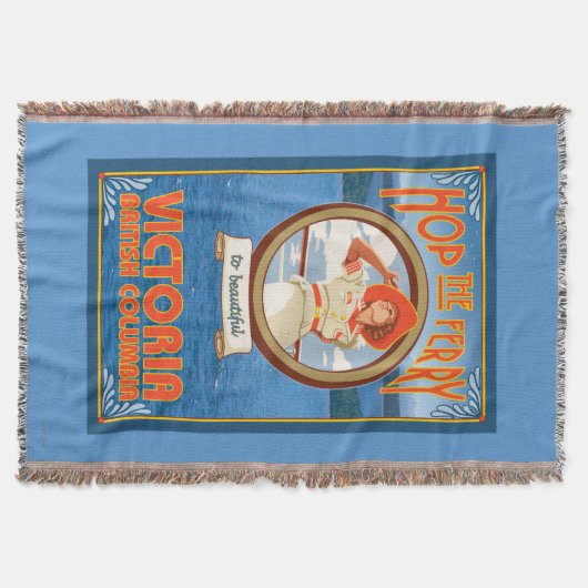 Frauen-Reitfähre - Victoria, BC Kanada Decke (Vorderseite)