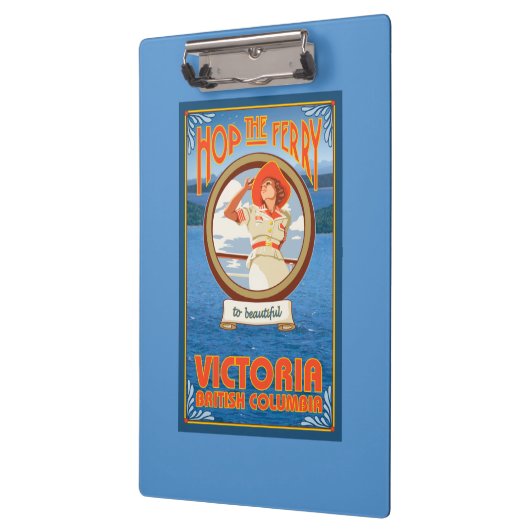 Frauen-Reitfähre - Victoria, BC Kanada Klemmbrett (Links)