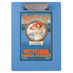 Frauen-Reitfähre - Victoria, BC Kanada Klemmbrett