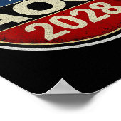 Frauen Retro Aoc 2028 Kampf Oligarchie Protest Res Poster (Ecke)