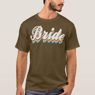 Frauen Retro Bride Junggeselinnen-Abschied Bridal T-Shirt