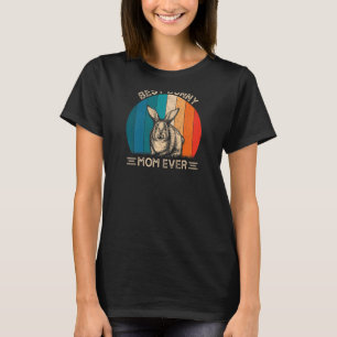 Frauen Retro-Bunny-Grafik für Mama Beste Mama je m T-Shirt