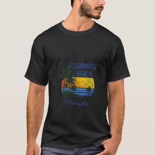 Frauen Retro Coole Clearwater Beach gestörter Flor T-Shirt