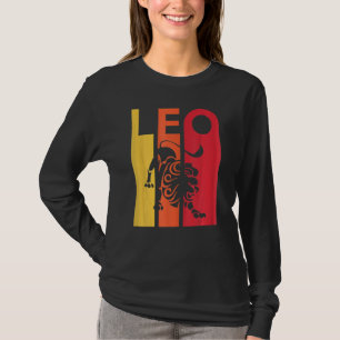 Frauen Retro Leo Sternzeichen Juli August Geburtst T-Shirt