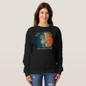 Frauen Retro Poodle Dog Design für Großmutter Sweatshirt (Vorne ganz)