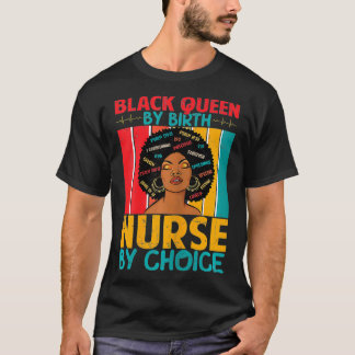 Frauen Retro Vintag Black Queen von Birth Melanin T-Shirt