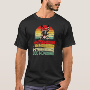 Frauen Retro Vintage Toll Wie Mein Deutscher Schäf T-Shirt