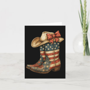 Frauen Retro Western Cowboy Boots Cowgirl Amerikan Karte