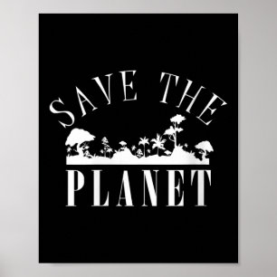Frauen retten den Planeten-Umweltschutz Poster