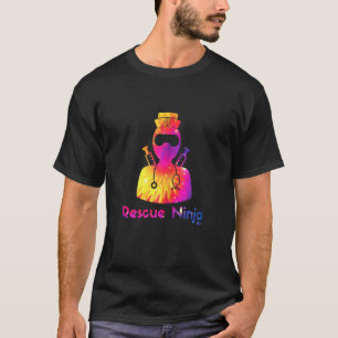 Frauen Rettungs Ninja examinierte Krankenpflegerin T-Shirt