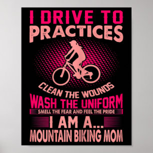 Frauen riechen Angst, fühlen Stolz beim Mountainbi Poster