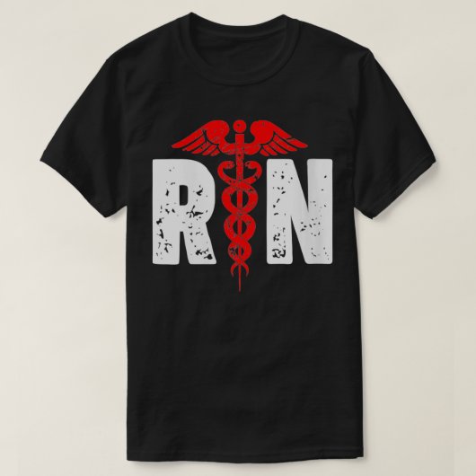 Frauen RN mit dem Logo der Krankenschwester RN Reg T-Shirt (Design vorne)