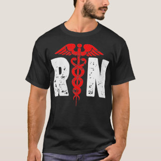 Frauen RN mit dem Logo der Krankenschwester RN Reg T-Shirt