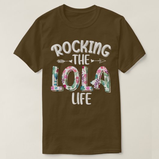 Frauen rocken das Lola Life New Oma Mother  T-Shirt (Design vorne)