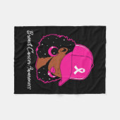 Frauen Rosa Brustkrebs Sensibilisierungskampagne F Fleecedecke (Vorderseite (Horizontal))