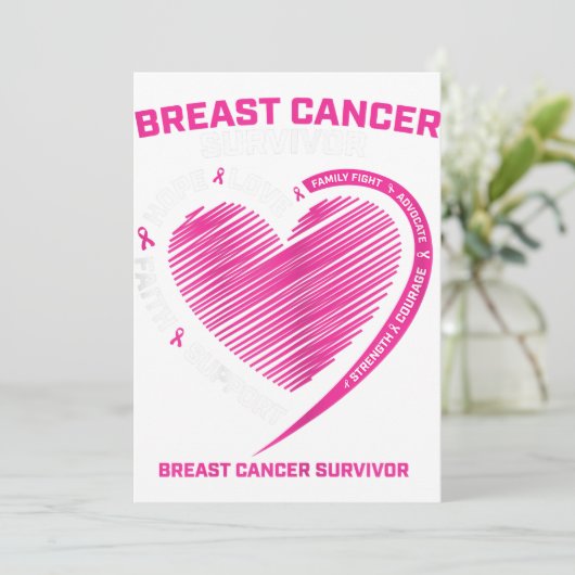 Frauen Rosa Brustkrebs Überlebende geben Frauen Ma Ankündigung (Stehend Vorderseite)