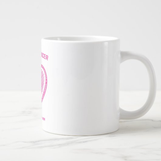 Frauen Rosa Brustkrebs Überlebende geben Frauen Ma Jumbo-Tasse (Rechts)