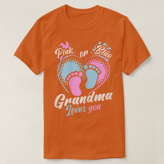 Frauen Rosa oder Blau Oma Lieben Sie Geschlecht ze T-Shirt (Design vorne)