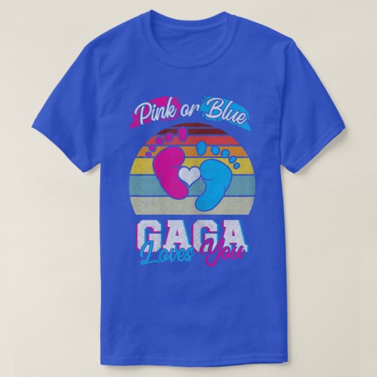 Frauen Rosa oder blaue Gaga Lieben Sie Geschlecht T-Shirt (Design vorne)