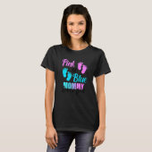 Frauen Rosa oder blaue Mami-Lieben Sie Geschlecht T-Shirt (Vorne ganz)