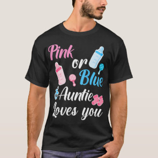 Frauen Rosa oder Blauer Tante Lieben Sie Shirt Nie