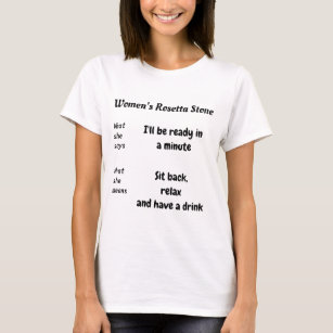 Frauen Rosetta Stone Spaß Interpretation T-Shirt