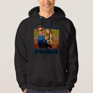 Frauen Rosie die Nieterin Vintage Retro Krankensch Hoodie