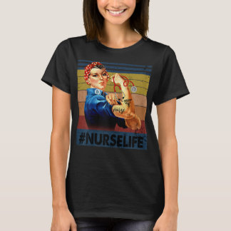 Frauen Rosie die Nieterin Vintage Retro Krankensch T-Shirt