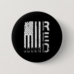 Frauen Rot Remember Everyone Deployed Militär Frei Button