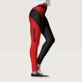 Frauen rot und schwarze Leggings (Rechts)