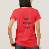Frauen rotes T-Shirt (Rückseite)