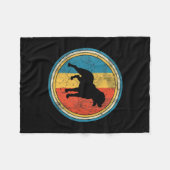 Frauen Rottweiler Hund Lover gestört Fleecedecke (Vorderseite (Horizontal))