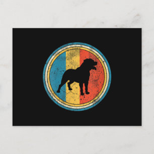 Frauen Rottweiler Hund Lover gestört Postkarte
