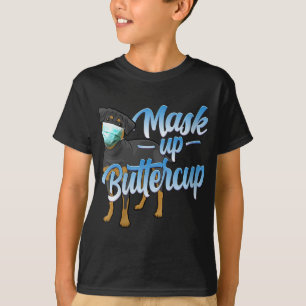 Frauen Rottweiler Hund mit Maske - Mask up Butterc T-Shirt
