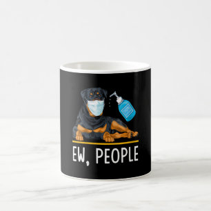 Frauen Rottweiler Hunde Gesichtsmaske Hand Sanitiz Kaffeetasse