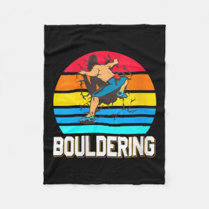 Frauen rückwärts bouldernde Wand zerschlagen Innen Fleecedecke