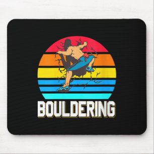 Frauen rückwärts bouldernde Wand zerschlagen Innen Mousepad