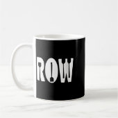 Frauen Ruderpaddel Minimalistische Crew Team Enthu Kaffeetasse (Links)