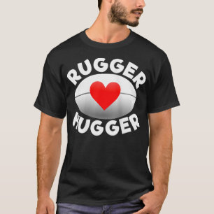 Frauen Rugger Hugger Rugby Lover Herz und Ball T-Shirt