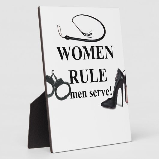 FRAUEN RULE MEN SERVE FOTOPLATTE (Seite)