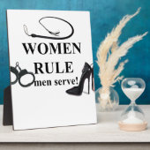 FRAUEN RULE MEN SERVE FOTOPLATTE (Seite)