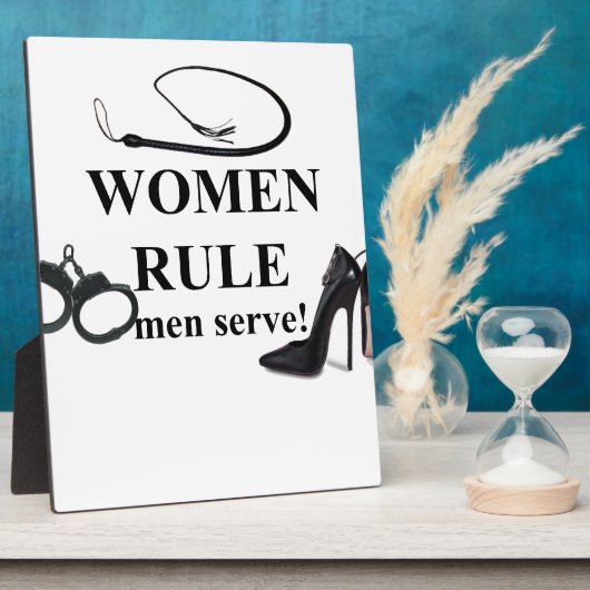 FRAUEN RULE MEN SERVE FOTOPLATTE (Seite)