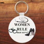 FRAUEN RULE MEN SERVE SCHLÜSSELANHÄNGER (Vorderseite)