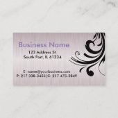 Frauen-Salon-Haar-Stylist Visitenkarte (Rückseite)