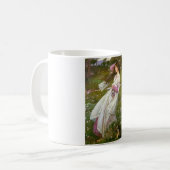 Frauen sammeln Blume im Wind Kaffeetasse (Vorderseite Links)